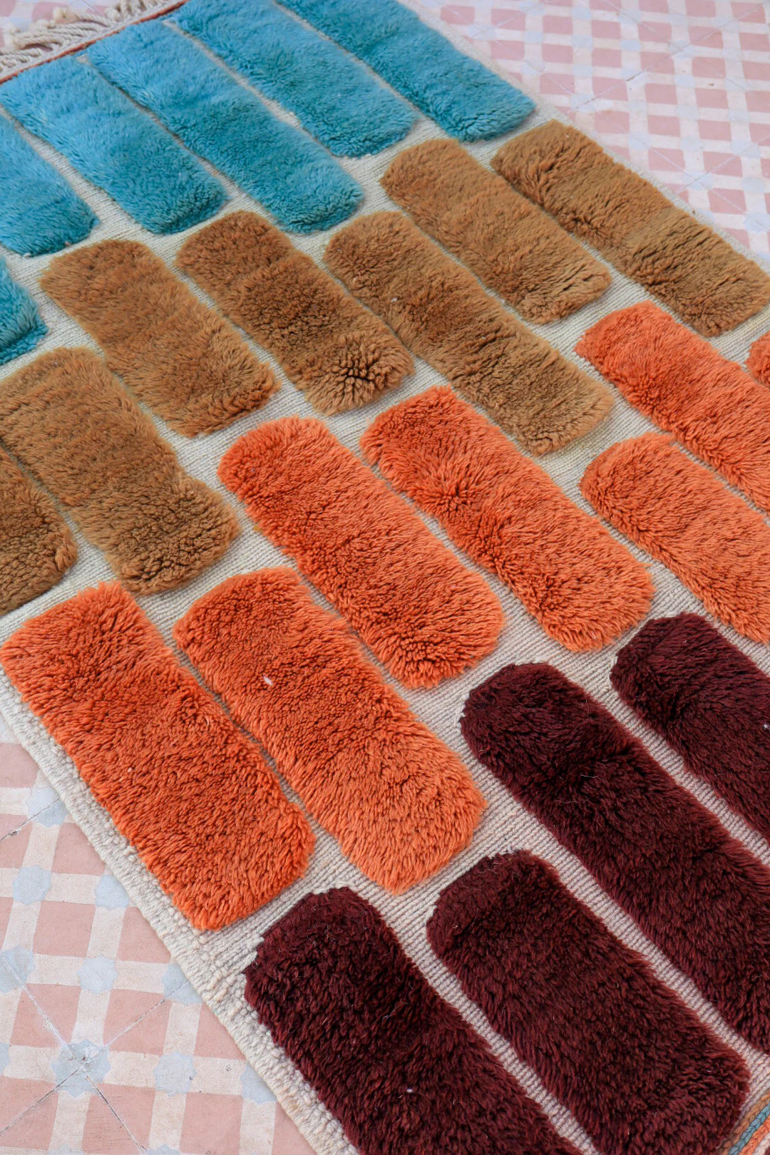 Tapis berbère de luxe Mrirt coloré I Sur mesure I