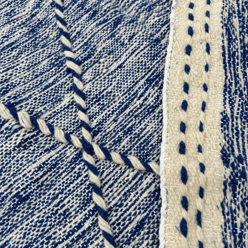 Tapis Berbère Zanafi Bleu et Blanc - SAFIA RUGS