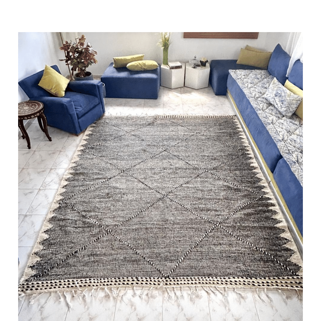 Moyen Tapis Zanafi Berbère Salon - SAFIA RUGS