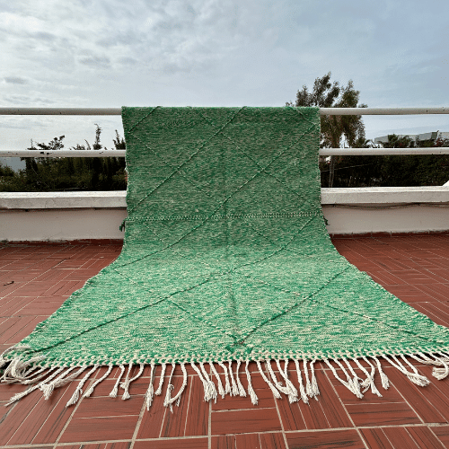 Tapis berbère Zanafi Vert - SAFIA RUGS