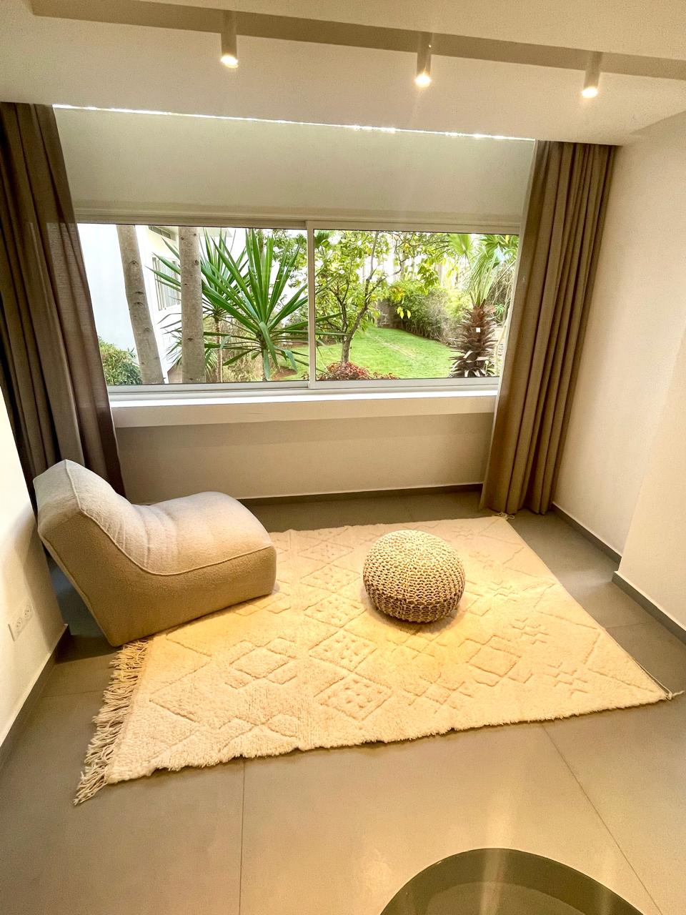 Tapis Beniourain Salon Simple aux motifs Berbères