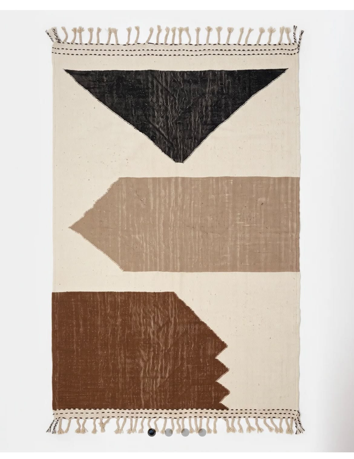 Tapis Berbère Zanafi Noir Beige et Marron - SAFIA RUGS