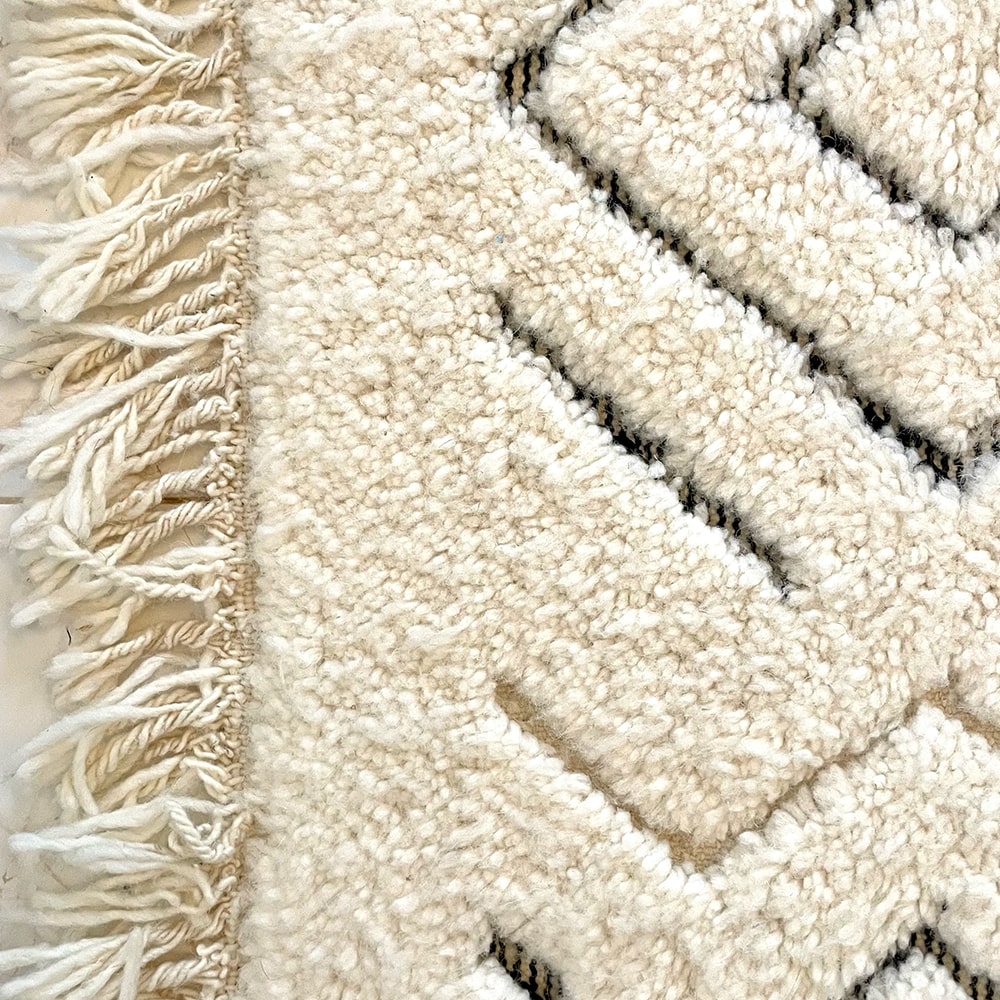 Tapis Berbère Noir et Blanc - SAFIA RUGS