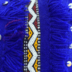 Coussin berbère bleu - SAFIA RUGS