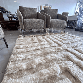 Tapis Beni Ouarain Blanc Majestueux - SAFIA RUGS