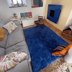 Tapis Mrirt Bleu sur mesure - SAFIA RUGS