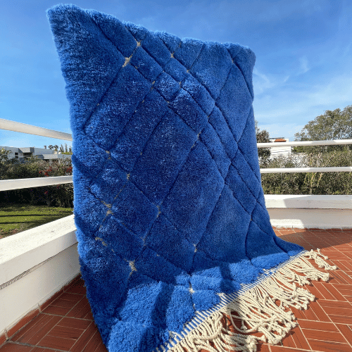 Tapis Mrirt Bleu sur mesure - SAFIA RUGS