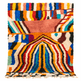 Tapis Beni Ouarain Marocain Coloré Unique - SAFIA RUGS