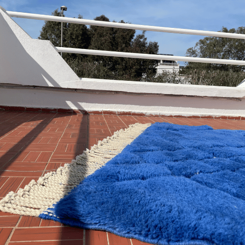 Tapis Mrirt Bleu sur mesure - SAFIA RUGS