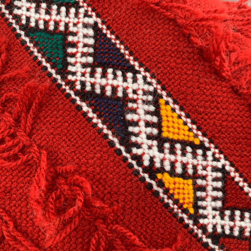 Petit Coussin berbère rouge - SAFIA RUGS