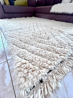 Tapis salon Beniourain berbère aux losanges design