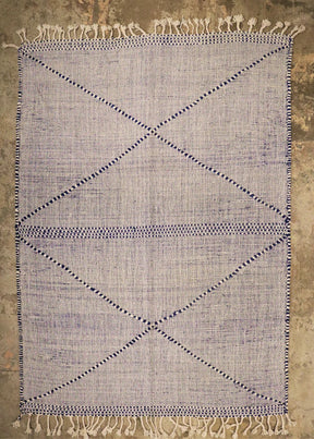 Tapis Salon Berbère Zanafi Bleu Jean