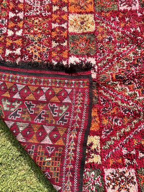 Grand Tapis Berbère Vintage Unique Rouge