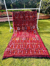 Grand Tapis Berbère Vintage Unique Rouge