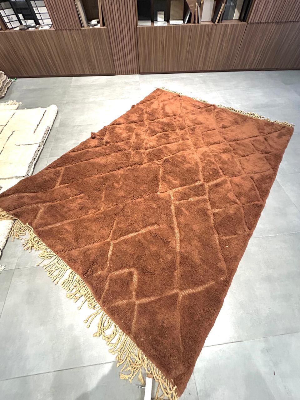 TAPIS Berbère MRIRT Marron Chocolat
