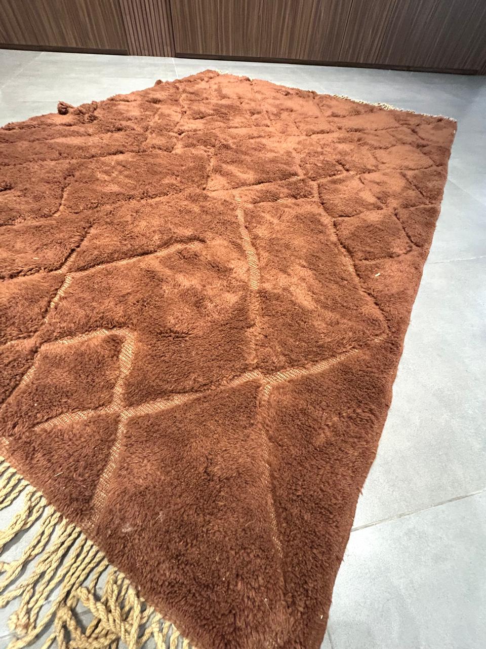 TAPIS Berbère MRIRT Marron Chocolat