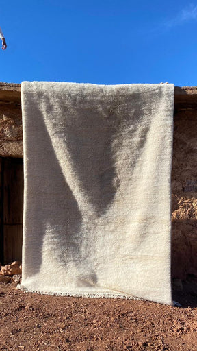 Tapis Mrirt Blanc luxueux - SAFIA RUGS