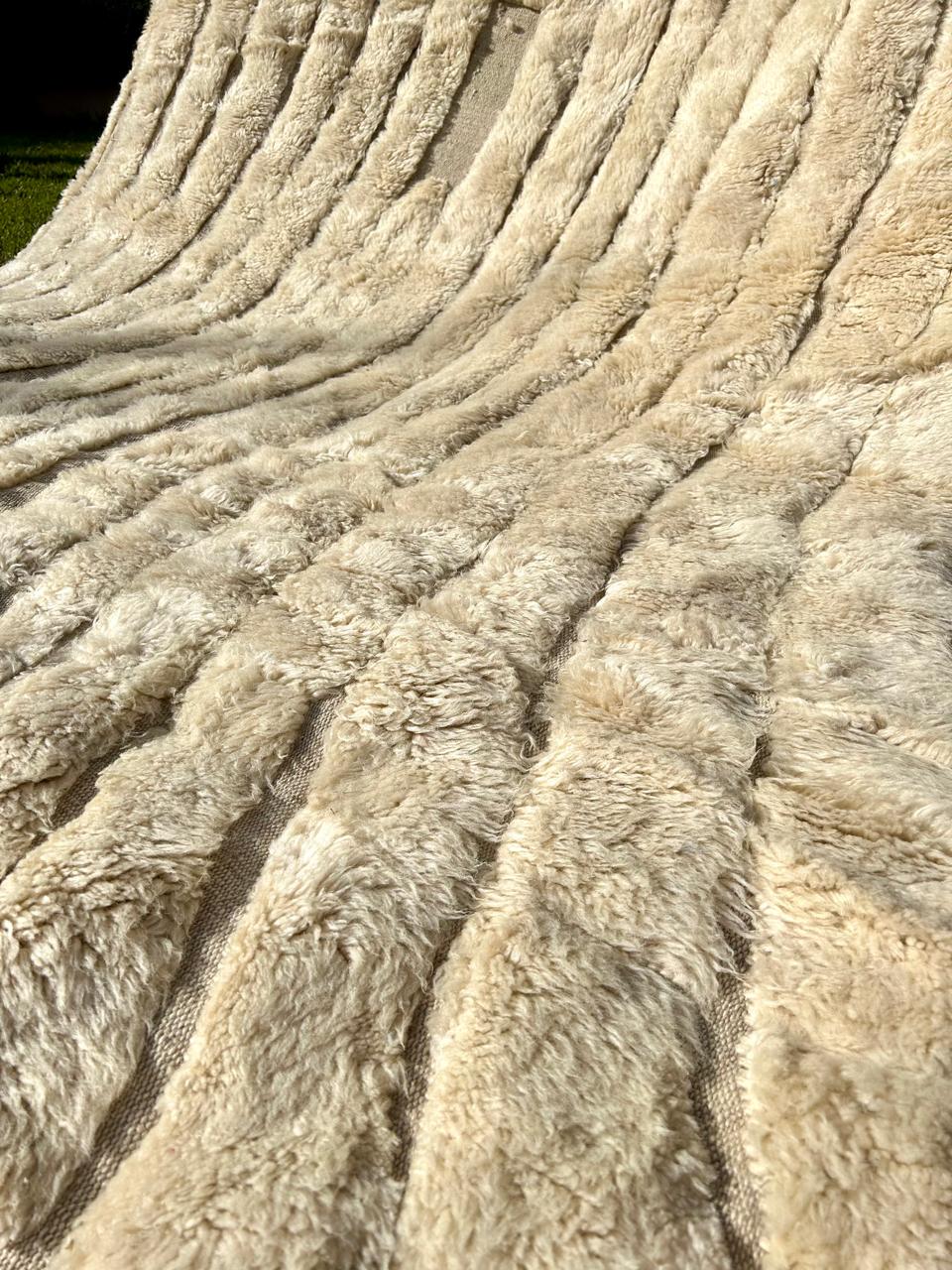 Tapis Berbère MRIRT Luxueux coquille d'oeuf - SAFIA RUGS