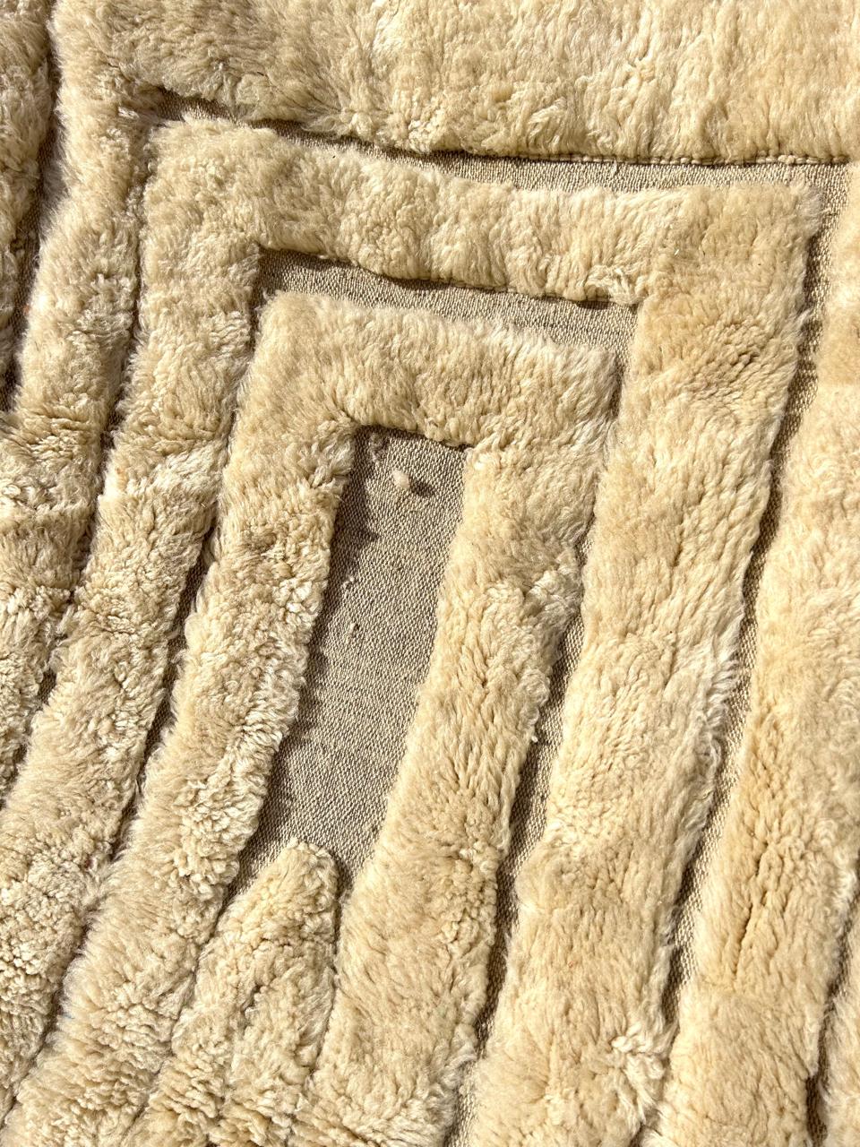 Tapis Berbère MRIRT Luxueux coquille d'oeuf - SAFIA RUGS