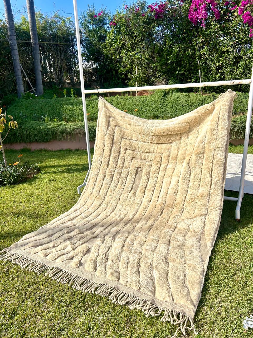 Tapis Berbère MRIRT Luxueux coquille d'oeuf - SAFIA RUGS