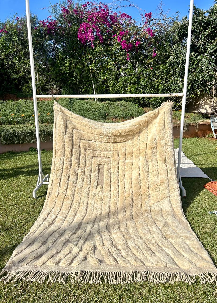 Tapis Berbère MRIRT Luxueux coquille d'oeuf - SAFIA RUGS