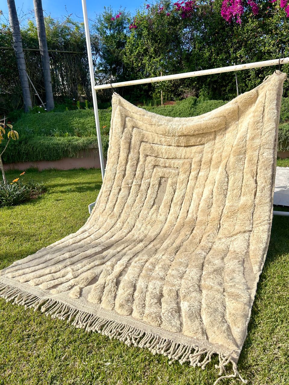 Tapis Berbère MRIRT Luxueux coquille d'oeuf - SAFIA RUGS