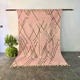 Tapis Berbère Zanafi Rose et Noir
