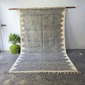 Tapis Berbère Zanafi Noir Et Blanc