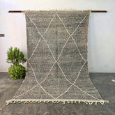 Tapis Berbère Zanafi Noir Et Blanc
