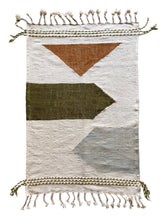 Tapis Berbère Zanafi Vert Marron et Bleu Ciel