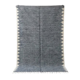Tapis Berbère Zanafi Noir Et Blanc Petits Losanges