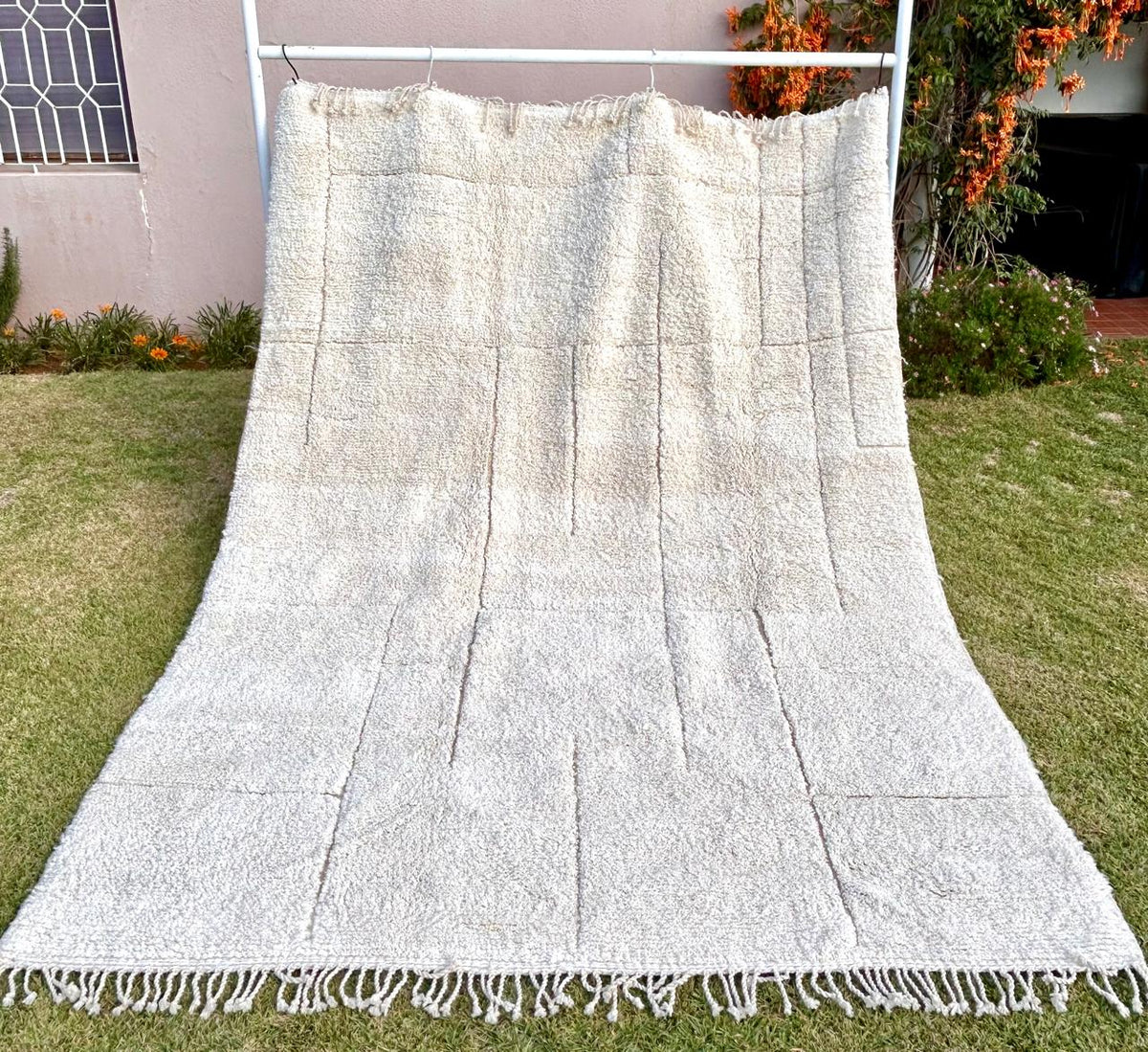 Grand Tapis Beniourain Blanc Sur Mesure XL