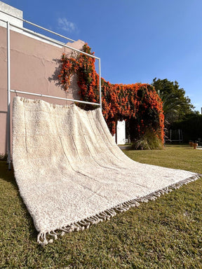 Grand Tapis Beniourain Blanc Sur Mesure XL